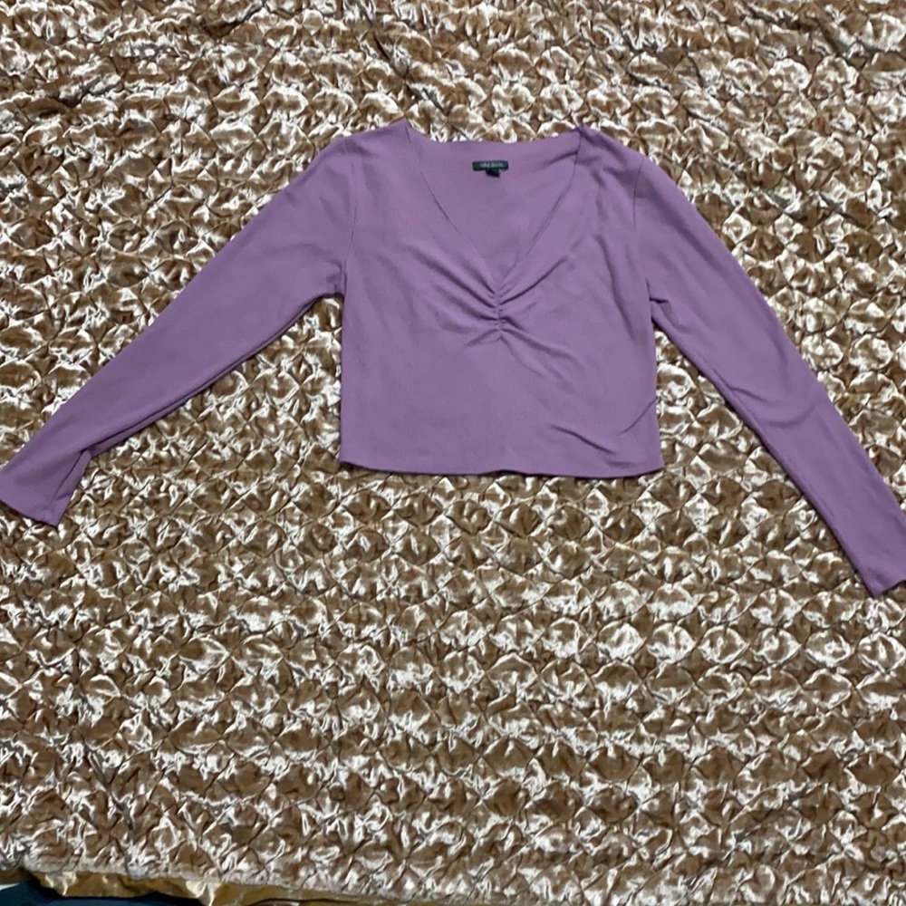 Wild fable purple crop top
